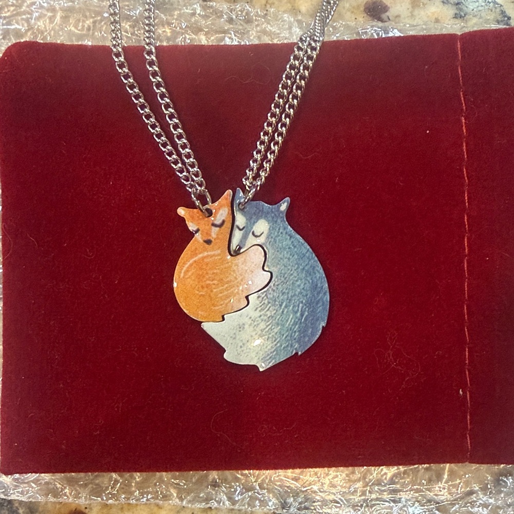 Fox Friendship Necklace Set